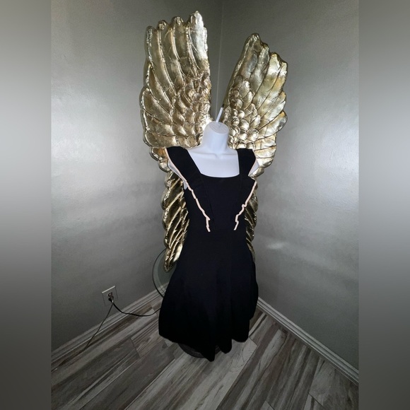 Sandro Paris Black and Cream Knit Dress, 38 - Picture 7 of 16